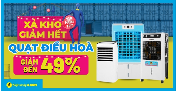 Xả kho giảm hết - Vui hơn tết: Quạt điều hòa xả kho giảm đến 49%