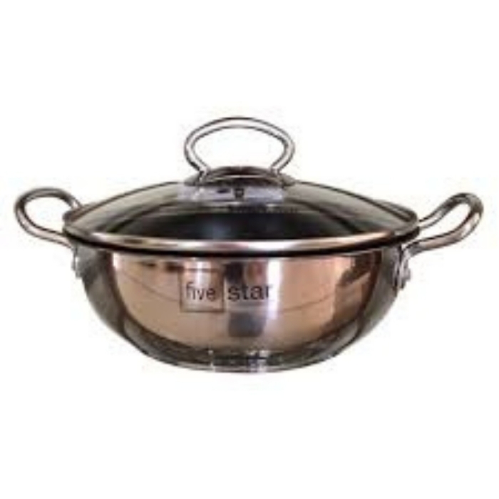 Nồi chống dính Fivestar 22cm có nắp kính dùng được bếp từ (hàng chính hãng bảo hành 5 năm) GiadungDrB