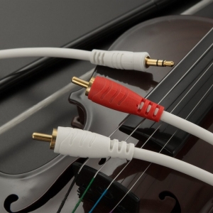 DÂY LOA 3 LY RA 2 BÔNG SEN DÀI 5M TRẮNG TỐT