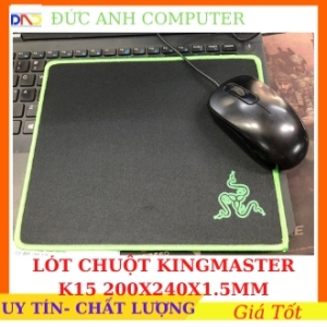 Lót chuột K15 KINGMASTER 200*240*1.5MM- Khâu Viền- Chống Trợt