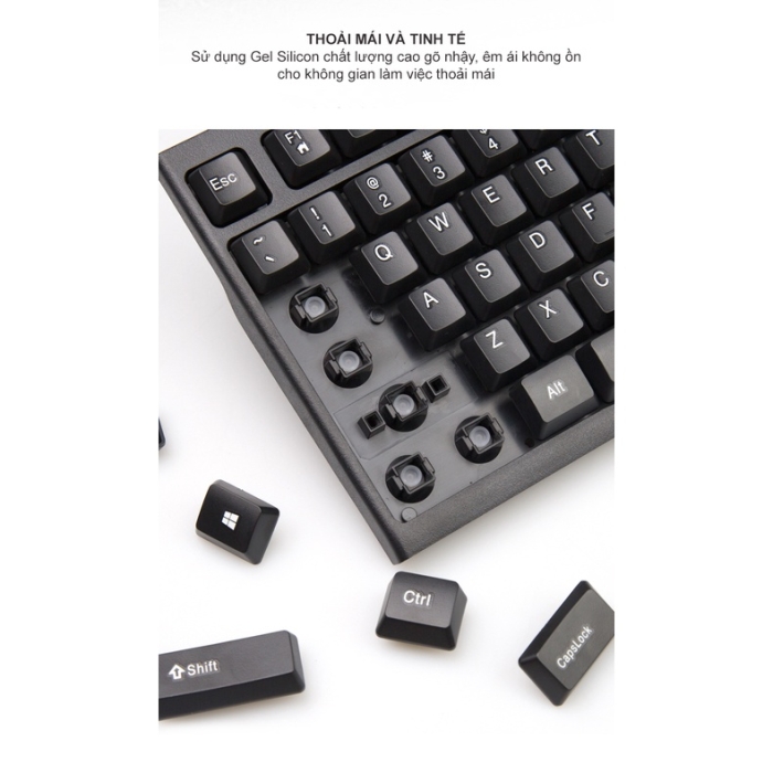 Bàn phím máy tính có dây Newmen E007 - Đen - Hàng chính hãng