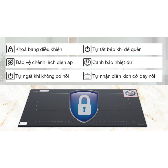 Bếp từ đôi lắp âm Chef's EH-DIH320