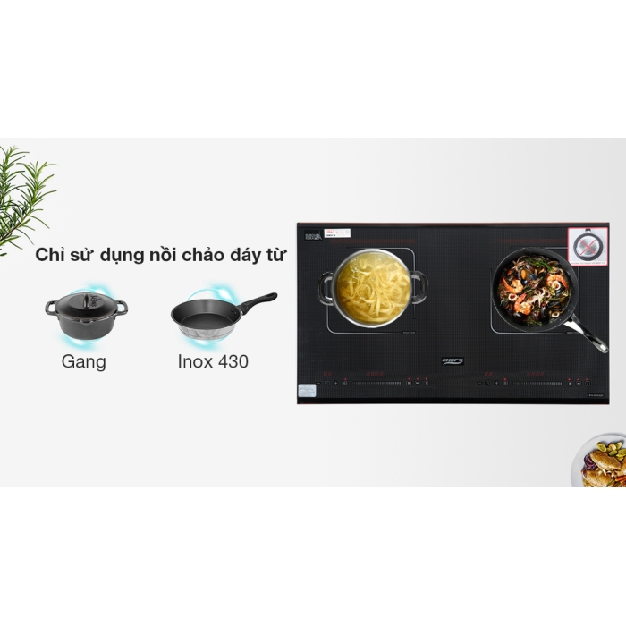 Bếp từ đôi lắp âm Chef's EH-DIH320
