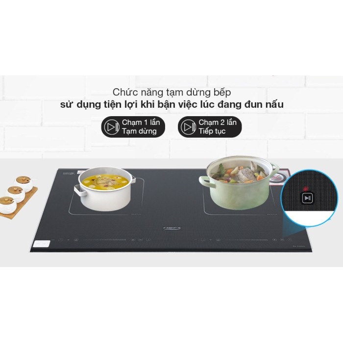 Bếp từ đôi lắp âm Chef's EH-DIH320