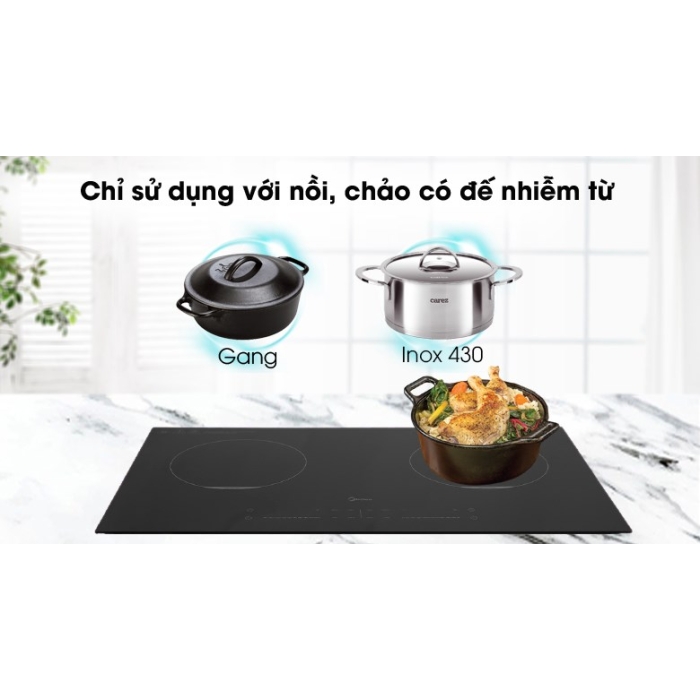 Bếp từ đôi lắp âm Midea MC-IH3520 Bếp từ đôi lắp âm Midea MC-IH3520