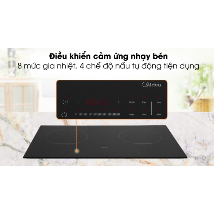 Bếp từ đôi lắp âm Midea MC-IH3520 Bếp từ đôi lắp âm Midea MC-IH3520