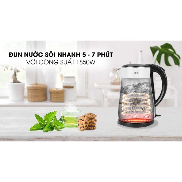Bình đun siêu tốc Midea 1.7 lít MK-17DS