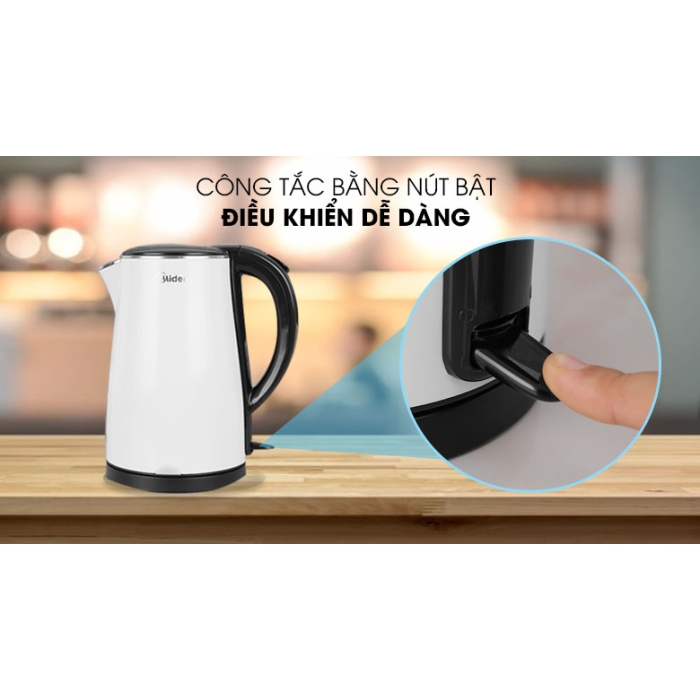 Bình đun siêu tốc Midea 1.7 lít MK-17DS