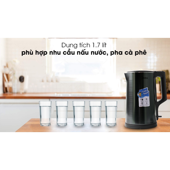 Bình đun siêu tốc Midea MK-317DC