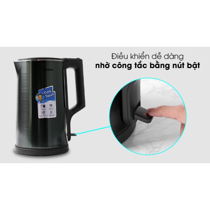 Bình đun siêu tốc Midea MK-317DC