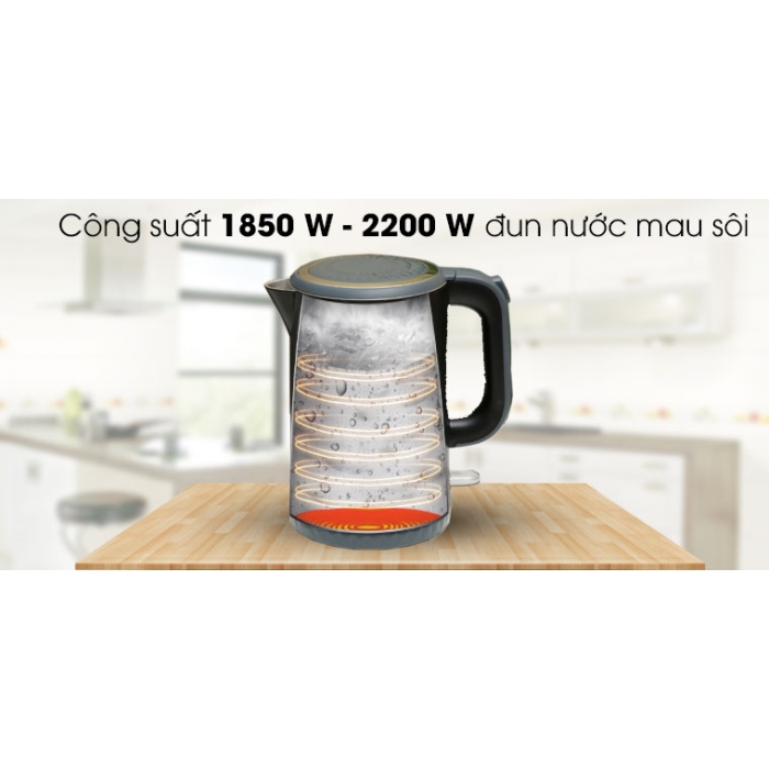 Bình đun siêu tốc Sharp 1.7 lít EKJ-17EVPS-BK