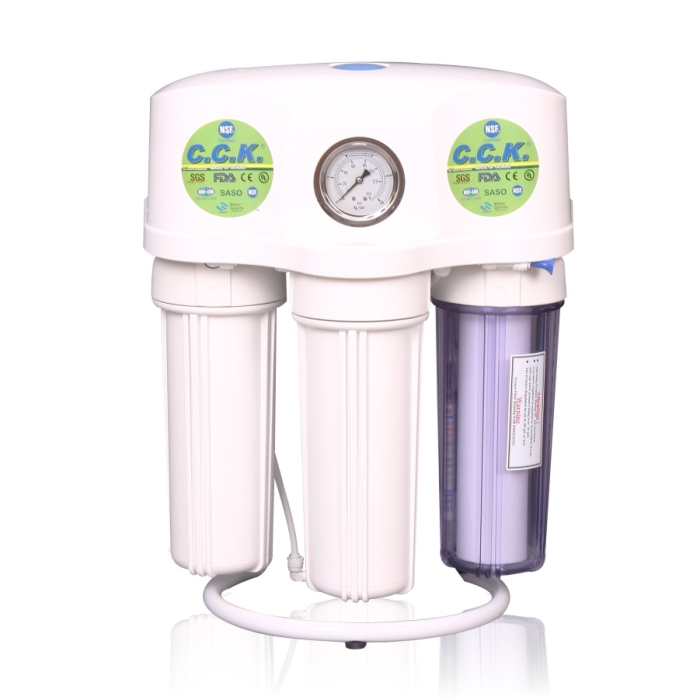 MÁY LỌC NƯỚC NHẬP KHẨU NGUYÊN BỘ CAO CẤP CCK FLOWER ĐÀI LOAN - GÁ QUỲ HOA - MẪU MỚI RO905-650BP-EZ-S2-G