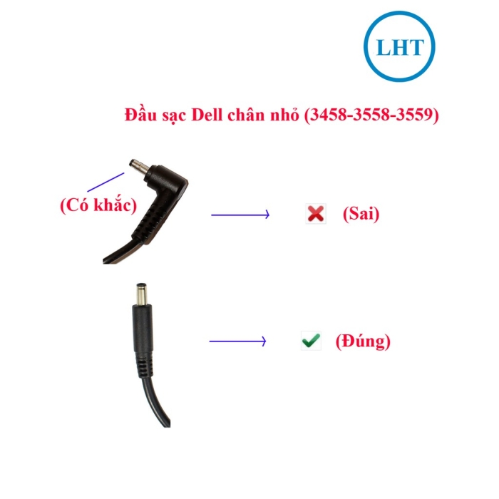 SẠC LAPTOP DELL CHÂN KIM NHỎ 19.5V 4.62A 90W dùng cho mã card rời thế hệ mới 3558 3567 3568 5568 3559 5559 SẠC LAPTOP DELL CHÂN KIM NHỎ 19.5V 4.62A 90W dùng cho mã card rời thế hệ mới 3558 3567 3568 5568 3559 5559