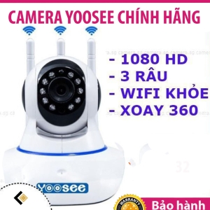 Camera Wifi Trong Nhà Yoosee 3.0 Full HD, 3 Râu, Xoay 360 độ , Đàm Thoại 2 Chiều, Cảm Biến Báo Động – Hàng nhập khẩu Camera Wifi Trong Nhà Yoosee 3.0 Full HD, 3 Râu, Xoay 360 độ , Đàm Thoại 2 Chiều, Cảm Biến Báo Động – Hàng nhập khẩu