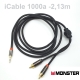 Dây 3.5mm ra 2 đầu RCA iCable 1000A Monster cho ipod, ipad, điện thoại dài 2m- Hàng Chính Hãng