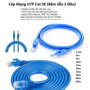 Cáp mạng bấm sẵn Cat5E 5m LXF
