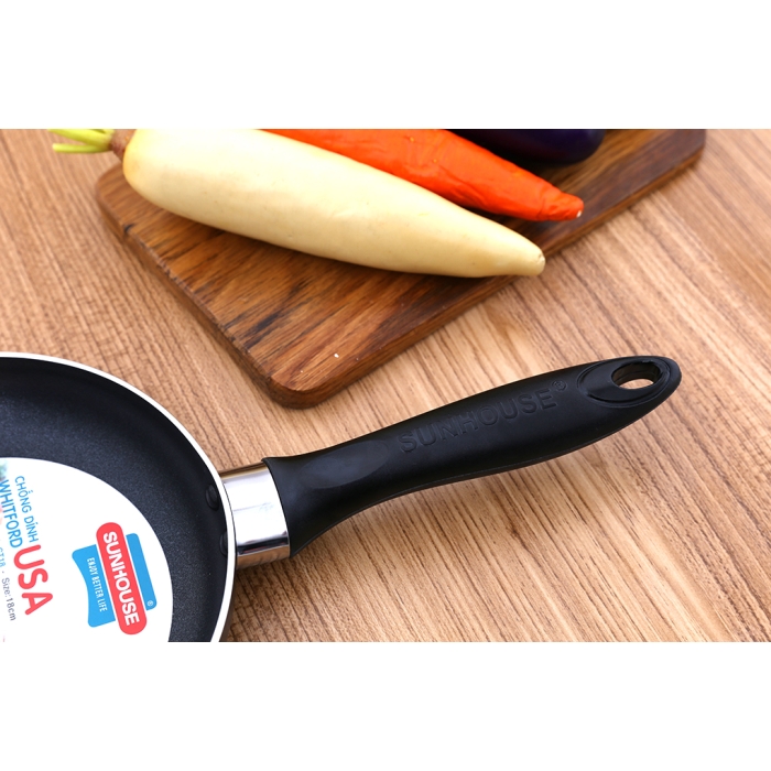 Chảo nhôm chống dính 18 cm Sunhouse CT18