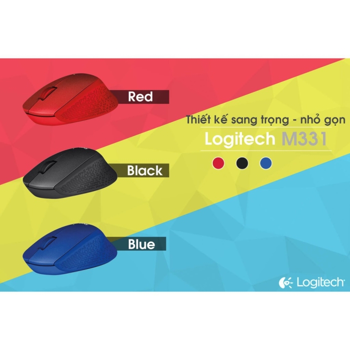 Chuột Logitech M331 SILENT Yên lặng Không dây hết nối cổng Usb - Bảo hành 12 tháng