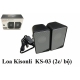Loa Kisonli KS 03 (2c/ bộ) xanh trắng , đen loa vi tính bộ 2 cái