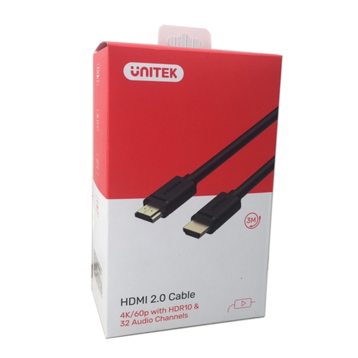 Cáp HDMI 3m 2.0 UNITEK YC139M/U 4K 60p Hãng phân phối