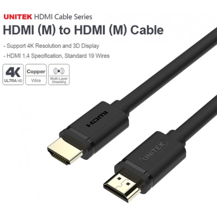 Cáp HDMI To HDMI 3 mét 4K UNITEK