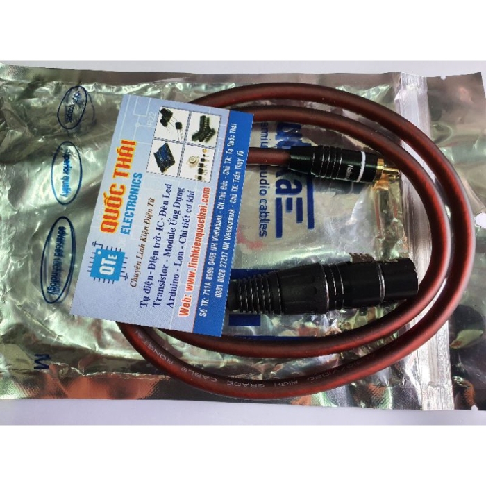 Dây nối đầu Canon cái và javk bông sen (hiệu AUTIKA)