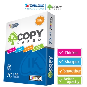 Ream giấy A4 70 gsm IK Copy (500 tờ) - Hàng nhập khẩu Indonesia