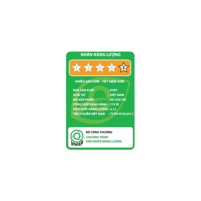 Google Tivi Sony 4K 50 inch KD-50X75K