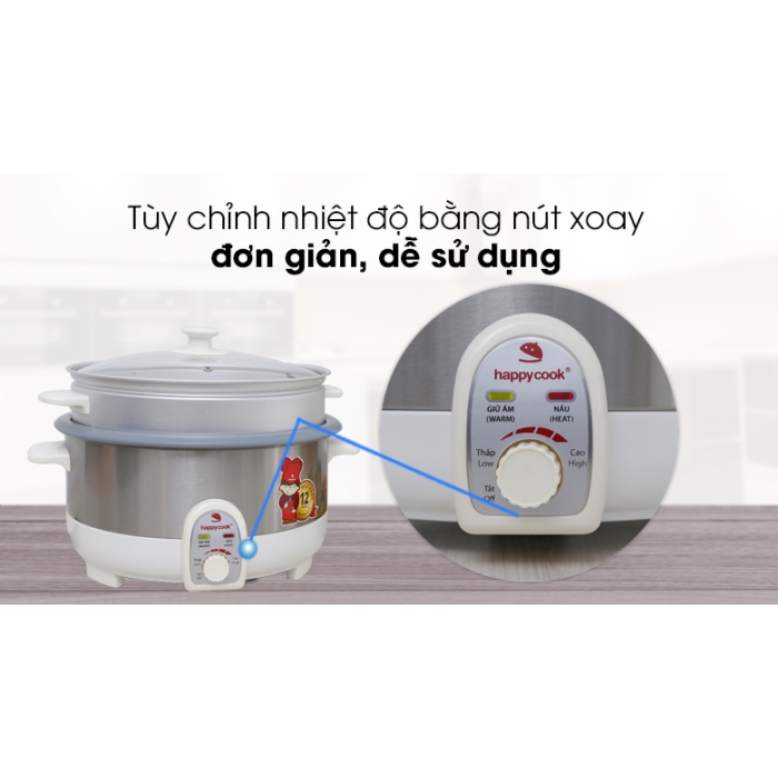 Nồi lẩu điện Happycook HCHP-350ST 3.5 lít