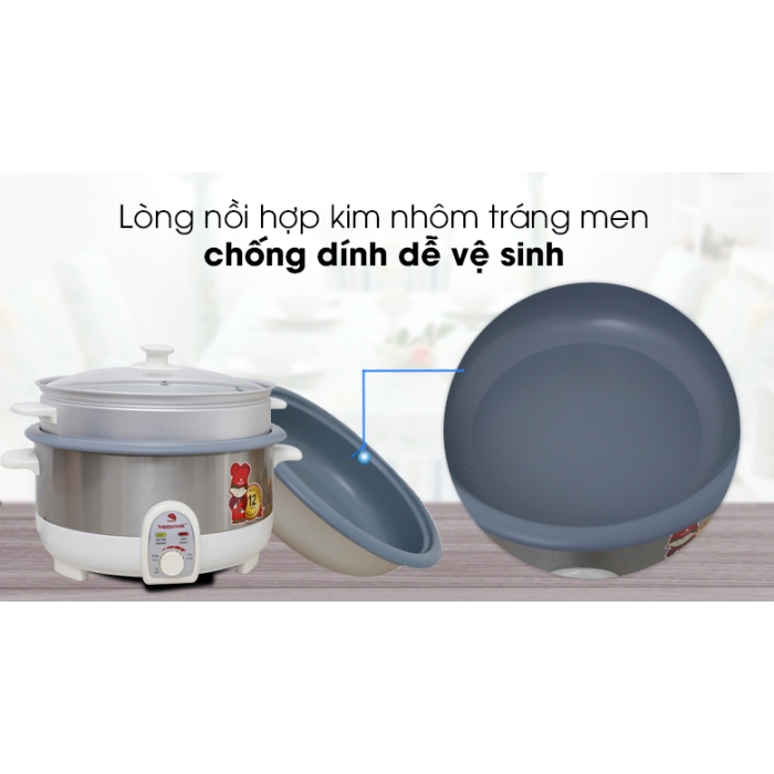 Nồi lẩu điện Happycook HCHP-350ST 3.5 lít