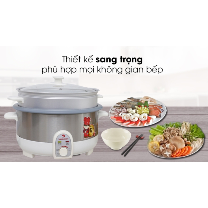 Nồi lẩu điện Happycook HCHP-350ST 3.5 lít