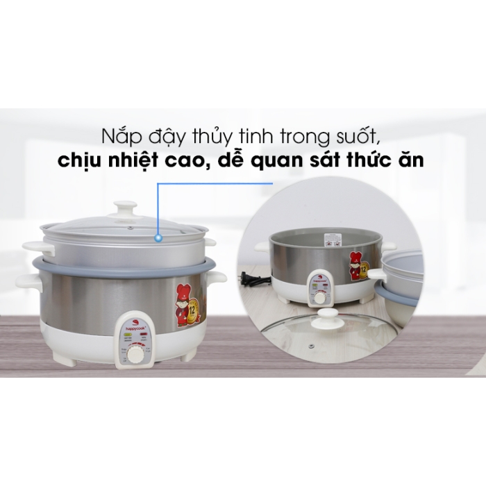 Nồi lẩu điện Happycook HCHP-350ST 3.5 lít