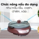 Nồi lẩu điện Sunhouse SH-535L Nâu 3.5 lít Nồi lẩu điện Sunhouse SH-535L Nâu 3.5 lít