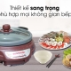 Nồi lẩu điện Sunhouse SH-535L Nâu 3.5 lít Nồi lẩu điện Sunhouse SH-535L Nâu 3.5 lít