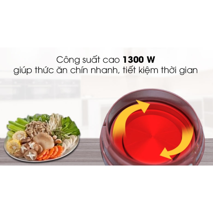 Nồi lẩu điện Sunhouse SH-535L Nâu 3.5 lít Nồi lẩu điện Sunhouse SH-535L Nâu 3.5 lít