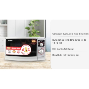 Lò vi sóng Sharp R-20A1(S)VN 22 lít