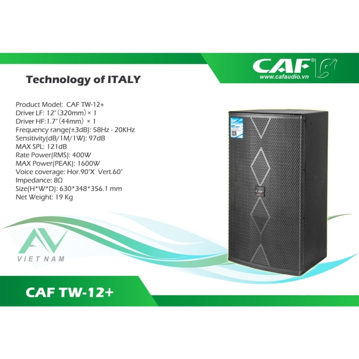 Loa Đứng Karaoke CAF TW-12+ (đôi)