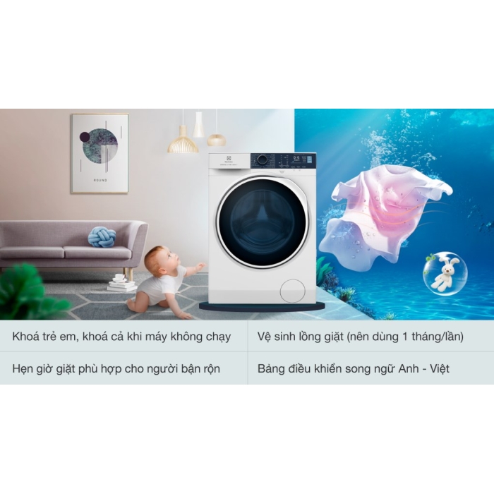 Máy giặt Electrolux Inverter 10 kg EWF1024P5WB