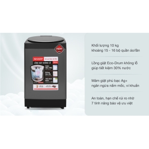 Máy giặt Sharp 10 kg ES-W100PV-H