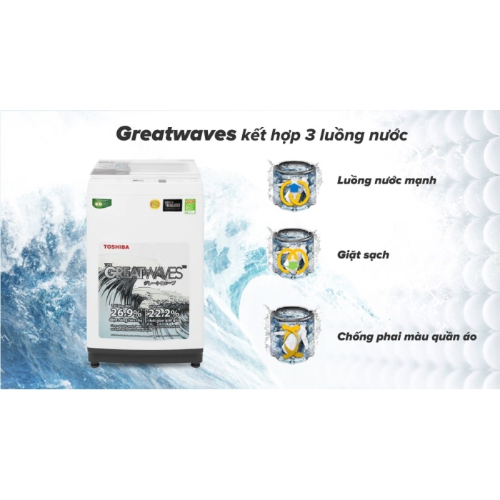 Máy giặt Toshiba 9 kg AW-K1000FV(WW)
