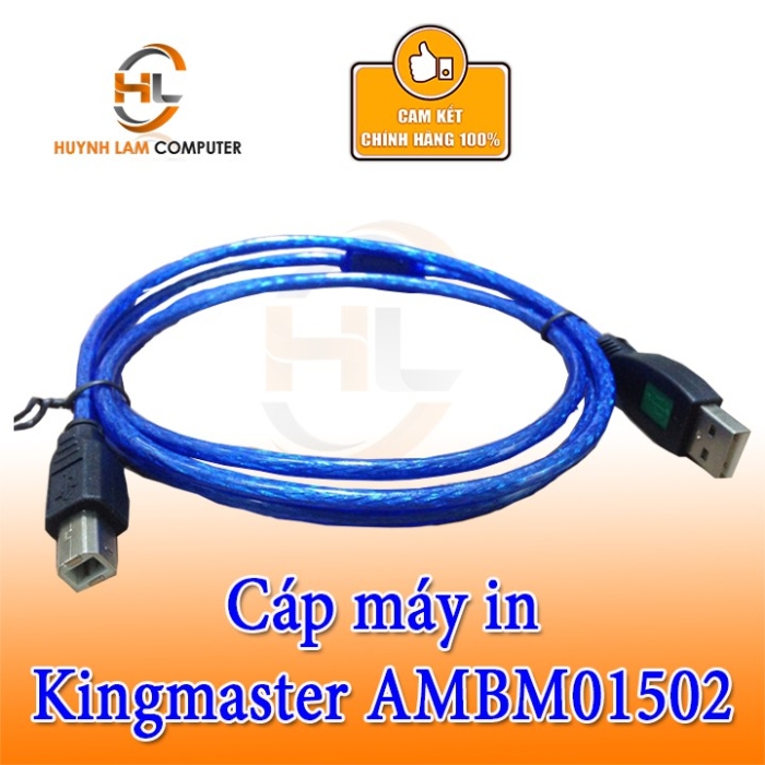 Cáp máy in Kingmaster AMBM01502 cổng USB2.0 1.5M Cáp máy in Kingmaster AMBM01502 cổng USB2.0 1.5M