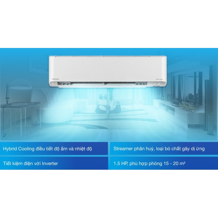Máy lạnh Daikin Inverter 1.5 HP FTKZ35VVMV