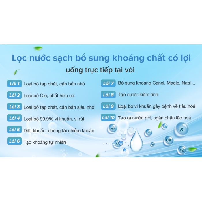 Máy lọc nước RO nóng nguội lạnh Kangaroo KG10A3 10 lõi Máy lọc nước RO nóng nguội lạnh Kangaroo KG10A3 10 lõi