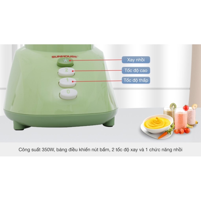 Máy xay sinh tố Sunhouse SHD 5112 Xanh