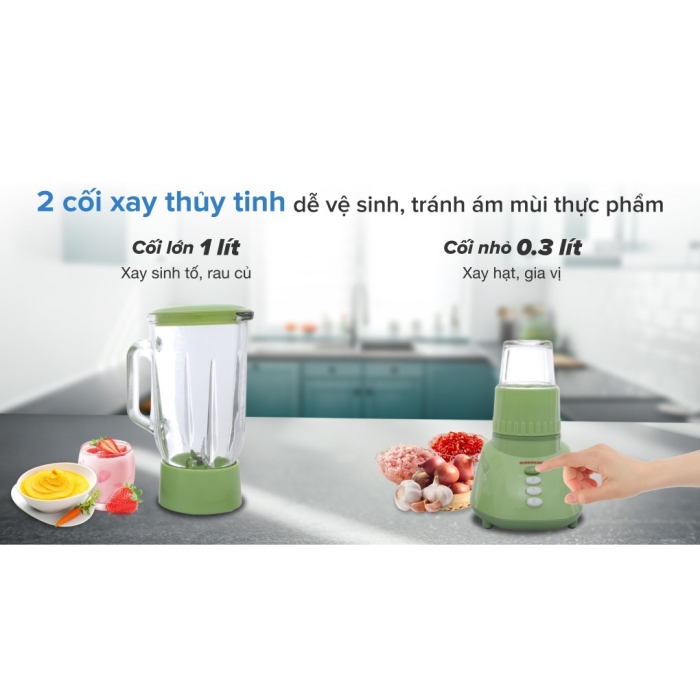 Máy xay sinh tố Sunhouse SHD 5112 Xanh