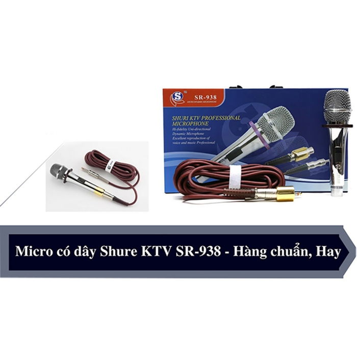 Micro Có Dây SHURI SR-938  - Hành Chính Hãng