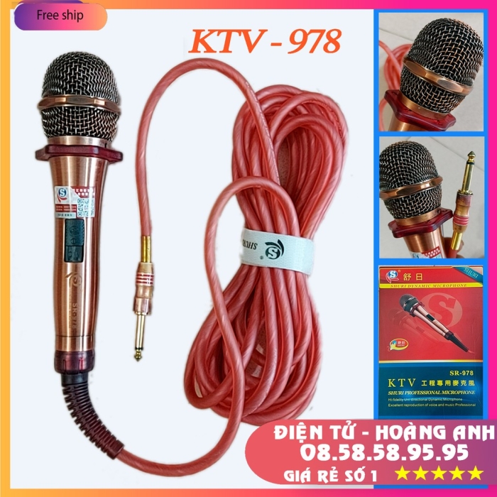 Micro Karaoke Có Dây KTV E-310A