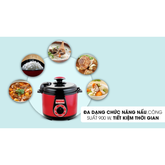 Nồi áp suất điện Sunhouse SHD-1552 5 lít