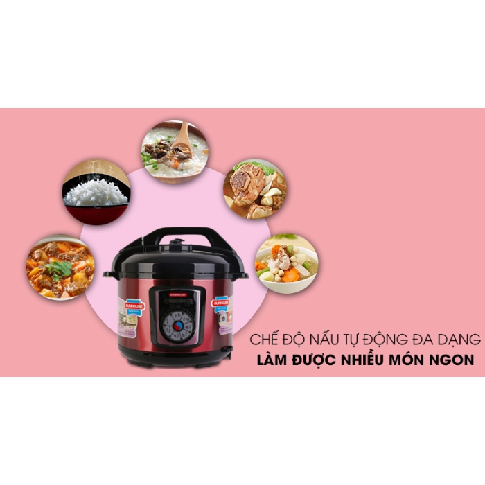 Nồi áp suất điện Sunhouse SHD1755 5 lít Nồi áp suất điện Sunhouse SHD1755 5 lít