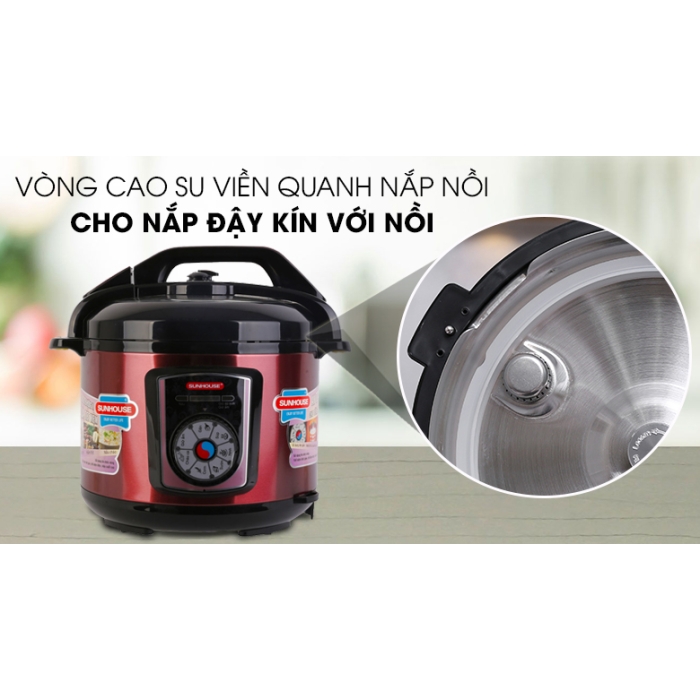 Nồi áp suất điện Sunhouse SHD1755 5 lít Nồi áp suất điện Sunhouse SHD1755 5 lít